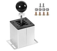 Simulatore USB compatibile con volante Logitech G29/G27/G25/G920 T300RS/GT, applicabile per ATS ETS Dust WRC Sim Racing Games H Shifter con impugnatura in fibra di carbonio - 7+R bianco (sistema PC)