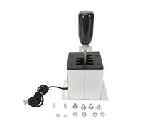 Simulatore USB Shifter professionale 6 R USB Simulatore H cambio cambio per G29 G27 G25 G920 T300RS GT Volante in alluminio in lega di alluminio Acciaio inossidabile Maniglia in
