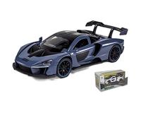 Simulazione 1 32 for Il Modello Di Auto Sportiva In Lega Mclaren Senna Pressofuso Suono Luce Tirare Indietro Macchinine Regali(Blu)