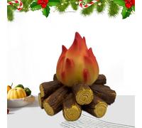Simulazione A LED Lampada A Fiamma Del Carbone-Luce Di Legna Senza Fiamma A Batteria, Effetto Di Fiamma Elettronica Moderna, Decorazione Della Lampada A Legna Estetica Per Mensola Del, Display