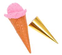 Simulazione Cono Gelato Artificiale Cucina Cibo Dessert Realistico