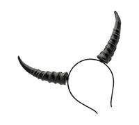 Simulazione copricapo corno strega per la mascherata, Black | Cerchietto per capelli in plastica per carnevali e balli in maschera Halloween, copricapo fotografico per raduni