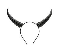 Simulazione copricapo corno strega per la mascherata, Black | Elegante fascia per feste a tema sfilate Halloween, accessori per costumi per raduni eventi festival