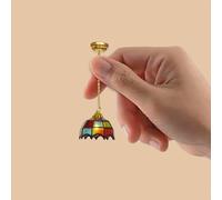 Simulazione della lampada a LED da soffitto per casa delle bambole per