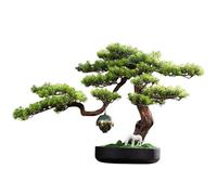 Simulazione di Alberi Finto Bonsai vegetale Verde Stile Cinese in Stile Accogliente Ornamenti di Pino Decorazione Veranda Soggiorno Decorazione Hotel Decorazione Piante finte