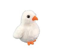 Simulazione di cotone PP, piccolo pollo giallo, piccola anatra gialla, giocattolo peluche morbido e carino, regalo educativo precoce, decorazione for la casa(Chick(White))