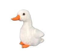 Simulazione di cotone PP, piccolo pollo giallo, piccola anatra gialla, giocattolo peluche morbido e carino, regalo educativo precoce, decorazione for la casa(Duck(White))