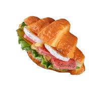 Simulazione di croissant artificiale realistica croissant falso pan simulazione display decorativo puntelli giocattolo alimentare per modello