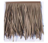 Simulazione Di Foglie Di Palma Piastrelle Di Paglia Artificiale PE Capelli Erba Plastica Ignifuga Paglia Fattoria Gazebo Tetto Di Paglia Decorazione Finta Paglia(Yellow a,10pcs)