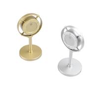Simulazione di microfono in stile vintage Microfono vocale dinamico retrÃ² classico Supporto universale per esibizioni dal vivo Canta Nero