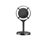 Simulazione di Microfono nel Stile Vintage Supporto Universale per Microfono Vocale Dinamico RetrÃ² Classico per Esibizioni Dal Vivo Sing Black