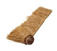 Simulazione di Paglia Rotolo di Paglia di Palma Tetto di Paglia in Stile Messicano Tiki Bar Capanna Erba Plastica PE Pannelli di Paglia Durevole Ignifugo per Giardino Patio Ombrellone F(Size:3m/9.8ft)