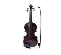 Simulazione di violino per esercitarsi con la musica, set per principianti, strumento musicale di squisita fattura, accessori per esibizioni, regalo(Dark Brown)