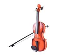 Simulazione di violino per esercitarsi con la musica, set per principianti, strumento musicale di squisita fattura, accessori per esibizioni, regalo(Light Brown)