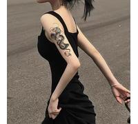 Simulazione Dominante Drago Grande Modello Uomini E Donne Fiore Braccio Coscia Mezzo Braccio Adesivi Tatuaggio Temporaneo Tatuaggio Finto Non Riflettente Semipermanente Durata 2 Settimane