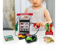 Simulazione Gas Station Playset Accessori per giochi di ruolo per regali di