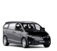 Simulazione In Scala 1 32 Per PREVIA Business Purpose MPV Diecast Model Car Kit Pull Back Veicoli Macchinine Macchinine Mini Auto(Nero)