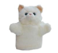 Simulazione Peluche bianco Burattino a mano Piccoli animali Guanti di peluche Ventriloquismo Racconto Regalo Morbido e carino Puntelli for l'educazione precoce genitore-figlio