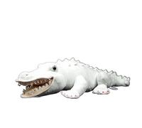Simulazione Super Cute Coccodrillo Peluche Bambola Giocattolo Carino Morbido Coccodrillo Albino Bambola Regalo