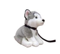 Simulazione Super Cute Husky Guinzaglio for bambole Husky Peluche Simpatico regalo morbido for bambole for cani