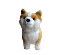 Simulazione Super Cute Pet Dog Toy Cute Standing Welsh Corgi Peluche Bambola Regalo morbido e carino