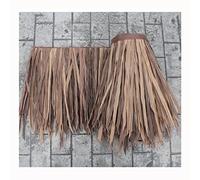 Simulazione Tetto di Paglia di Paglia - 50 X 100 Cm Rotoli di Paglia di Palma Artificiale Tiki Bar Capanna Erba Anatra Tende per Barche Erba Corridore Palapa Tetto di Paglia(Yellow d,0.5x1m)