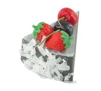 Simulazione torta modello PU PVC falso pane foto Prop (A) | Materiale PU e PVC, consistenza realistica, design sicuro non commestibile, forma triangolare, uso fotografico
