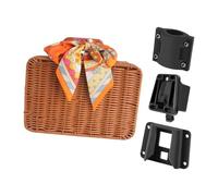 Simulazione Vine Biciclette Cestino Anteriore Ciclismo Bagaglio Borsa Staccabile Valigia Facile Installazione Simulazione Vine Front Gift Box