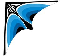 Simxkai Aquilone Delta grande per bambini e adulti, il miglior da spiaggia per principianti (blu)