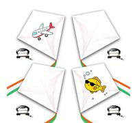 Simxkai Diamond Kite Easy to Fly for Kids, Beginners, Adults Simple Set di 4 penne colorate (bianco)