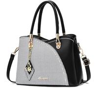 SiMYEER Borse e borse Top Handle Satchel Borse a tracolla Messenger Tote Bag per le signore, 2-1-nero