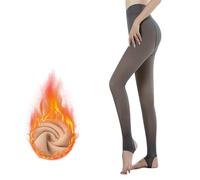 SIMYJOY Collant Donna Pantaloni Caldi Termici Leggings Collant Foderati in Pile Leggings a Vita Alta Traslucido Fodera in Caldo Velluto Lunghi