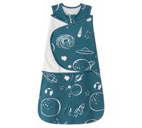 SIMYJOY Sacchi Nanna Estivo 1 Tog Primavera Swaddle Neonato 6-12 Mesi Sacco a Pelo in 100% Cotone, Il pianeta