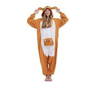 Simzoo Animal Pigiama Intero Costume da Canguro Adulto Sleepwear per Uomo Donna One Piece Homewear Unisex Taglie Forti