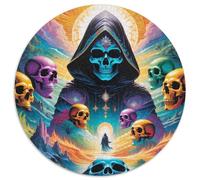 Sin Ghost 1000 Pezzi Di Puzzle Rotondo Classico Regali Educativo Per Adulti E Bambini 1000pcs (67.5x67.5cm)