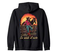 sin Miedo al Éxito Vaquero Rodeo Messicano Felpa con Cappuccio
