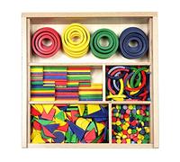 SINA Fröbelgaben che mette l'assortimento materiale che mette il gioco quello multicolore forma NUOVO