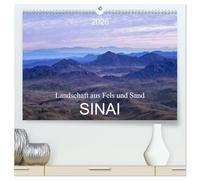 Sinai - Landschaft aus Fels und Sand (hochwertiger Premium Wandkalender 2026 DIN A2 quer), Kunstdruck in Hochglanz: Der Sinai, Fels- und Sandwüste mit abwechslungsreicher atemberaubender Landschaft.