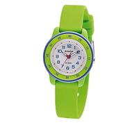 Sinar XB-22-3 - Orologio da bambino, 10 bar, cinturino in silicone, lancette luminose analogiche al quarzo, colore: Verde/Blu