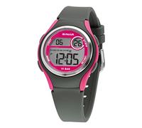 SINAR XE-64-8 - Orologio da polso da ragazza, digitale, al quarzo, 10 bar, con cinturino in silicone e rosa chiaro, Sportivo