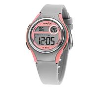 Sinar XE-64-9, orologio digitale da polso per ragazze con display LCD al quarzo con cifre illuminate, impermeabile fino a 10 bar e con cinturino in silicone, ideale per sport e attività all'aperto