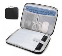SINAYREK Custodia Tablet 9-11" con Maniglia - Universale per iPad Air M3/A16 2025, iPad 10/9/8/7, Galaxy Tab A9+/A11 Plus 11" - Impermeabile Imbottita, Nero