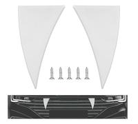 Sinbana 2 Pezzi Denti da Vampiro Auto, Corna Diavolo Denti Decorativi di Halloween per Camion o SUV Zanne Auto Accessori Veicoli di Halloween per Il Fai da Te del Tuo Veicolo (Bianco)
