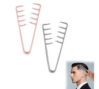 Sinbana 2pz Pettini Volumizzanti a Denti Larghi, Strumenti per Lo Styling con Texture Soffice Volume Delle Radici e Frangia Accessorio Cura Delle Cuciture per Donne Uomini Casa Viaggio (Rosa, Grigio)