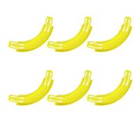Sinbana 6 Pezzi Connettori per Pista Compatibili con Hot Wheels Toy Car Super Track, Giallo ABS Pezzi di Ricambio Connettori Pista per Hot Wheels Piste da Corsa