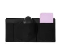 Sinbana Custodia Adesiva a 3 Tasche per Laptop, Custodia Organizer Adesiva per SSD Esterni Hard Disk Mouse e Cavi USB Compatibile con MacBook e PC Portatili (Nero)