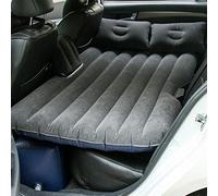 Sinbide - Materasso gonfiabile per auto, pieghevole, multifunzione, 3 colori + 2 cuscini + pompa, Nero