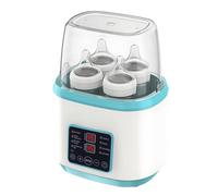 Sinbide Scaldalviette 8 in 1 Scaldalatte per neonati, sterilizzatore per biberon temperatura regolabile con schermo LCD, per 4 biberon o barattoli, spegnimento automatico, con telecomando (blu)