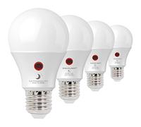 SINCELIGHT Dusk to Dawn - Lampadina LED da 9 W con doppio sensore fotocellulare, ON/OFF automatico dipende dal livello di luce diurna, luce notturna per esterni dal tramonto all'alba, lampadine di