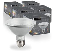 SINCELIGHT PAR30s Lampadina a LED con Attacco E27, 10W (90W Equivalenti), Bianco Neutro (4000K), CRI 92, 900lm, Angolo di Emissione 38°, Confezione da 5